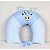 Almofada de Amamentação Para Bebê Savana Girafa Azul Bordada 01 Peça - Imagem 1