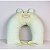 Almofada de Amamentação Para Bebê Savana Hipopótamo Verde Bordada - Imagem 1