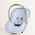 Capa para Bebê Conforto Poá Azul + Protetor de Cinto 02 Peças - Imagem 1