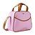 Bolsas Maternidades Rosa com Marrom P M G 03 Peça - Coleção Glamour Trançadinho Liso - Imagem 5