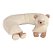 Almofada de Amamentação Para Bebê Bichos Savana Urso Palha 01 Peça - Imagem 1