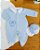 Macacão Longo para Bebê Kauan Azul 02 peças - Imagem 1