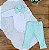 Conjunto Body Manga Longa com Calça para Bebê Theo Verde 02 Peças - Imagem 1