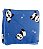 Manta para Bebê Microfibra com Sherpa Azul Panda 01 Peça - Imagem 3