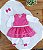 Saida Maternidade para Bebê Maria Alice Pink 05 Peças - Imagem 3