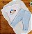 Conjunto Body Manga Curto Bordado com Calça para Bebê 02 Peças - Imagem 3