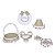 Kit Acessórios Quarto De Bebê Realeza  Com Branco 07 peças - Imagem 11