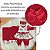 Saída Maternidade Para Bebê Catarina Vermelho Tifany 05 Peças - Imagem 4