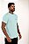 Camisa Tricot Azul Bebê Escrita Punho De Buenas - Imagem 2
