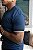 Camisa Azul Marinho Suedine Punho Embossing De Buenas - Imagem 4