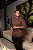Oversized Marrom Suedine Embossing De Buenas - Imagem 3