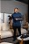 Oversized Azul Marinho Suedine Embossing De Buenas - Imagem 8