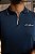 Polo Azul Marinho Suedine Zíper Punho De Buenas - Imagem 4