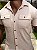Camisa de Botão Tricot Bege Cargo De Buenas - Imagem 2