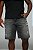 Bermuda Jeans Escuro Botão Cinza Grafite - Imagem 2