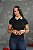 Camisa Polo Preta Feminina De Buenas Algodão Egípcio - Imagem 1