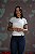 Camisa Polo Branca Feminina De Buenas Algodão Egípcio - Imagem 3