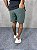 Kit Com 2 Bermudas Tactel Elastano Masculinas De Buenas Verde Militar + Preta - Imagem 9