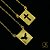 Escapulario Cartier Elo Alongado 1.5mm 60 ou 70cm / Medalha Vazada Espirito Santo - Cruz 1x1.5cm - Imagem 1