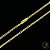 Corrente Grumet Dupla 2,5mm - Fecho Gaveta - Banhada a Ouro 18k - Imagem 1