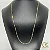 Corrente 3 por 1 2,5mm - Fecho Gaveta - Banhada a Ouro 18k - Imagem 2
