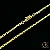 Corrente Peruana DNA 3mm - Fecho Canhão Especial - 60 ou 70cm - Banhada a Ouro 18k - Imagem 1