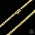 Corrente Peruana 4mm - Fecho Canhão - 60 ou 70cm - Banhada a Ouro 18k - Imagem 1