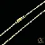 Corrente Cartier Cadeado 3mm - Fecho Canhão - Banhada a Ouro 18k - Imagem 1