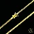Corrente Cartier Quadrada 3mm - Fecho Trava Dupla - Banhada a Ouro 18k - Imagem 1