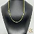 Corrente Cartier Quadrada 3mm - Fecho Trava Dupla - Banhada a Ouro 18k - Imagem 2