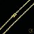 Corrente Cartier Elo Alongado 2,5mm - Fecho Canhão - Banhada a Ouro 18k - Imagem 1