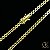 Corrente Grumet Detalhada 5mm - Fecho Trava Dupla - Banhada a Ouro 18k - Imagem 1