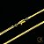 Corrente Rabo de Rato 3mm - Fecho Canhão - 70cm - Banhada a Ouro 18k - Imagem 1