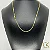 Corrente Piastrine 2,5mm - Fecho Gaveta - 70cm - Banhada a Ouro 18k - Imagem 2