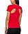 Camiseta Feminina com Recorte Asas Vermelha - Imagem 1