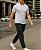 Calça Slim Com Bolso Cinza - Imagem 5
