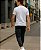 Calça Slim Com Bolso Cinza - Imagem 4
