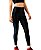 Calça Legging Cós Alto Textura Preta - Imagem 1