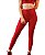 Calça Legging Cós Alto Textura Vermelha - Imagem 1