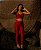Calça Legging Cós Alto Textura Vermelha - Imagem 6
