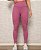 Calça Legging Feminina Com Bolsos Amplos Rosa - Imagem 3