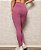 Calça Legging Feminina Com Bolsos Amplos Rosa - Imagem 4