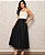 Saia Longa Feminina Old Money Preto - Imagem 2