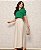 Saia Longa Feminina Old Money Areia - Imagem 2