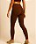 Calça Legging Feminina Cós Alto Marrom - Imagem 2