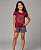 Baby Look Térmica Infantil Mandala Vinho - Imagem 2