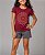 Baby Look Térmica Infantil Mandala Vinho - Imagem 1