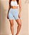 Short Legging Feminina Lithe Azul Gelo - Imagem 1