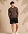 Camiseta Thermo UV Manga Longa Square Marrom - Imagem 3