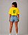 Cropped Oversized Amarelo Brasil - Imagem 3